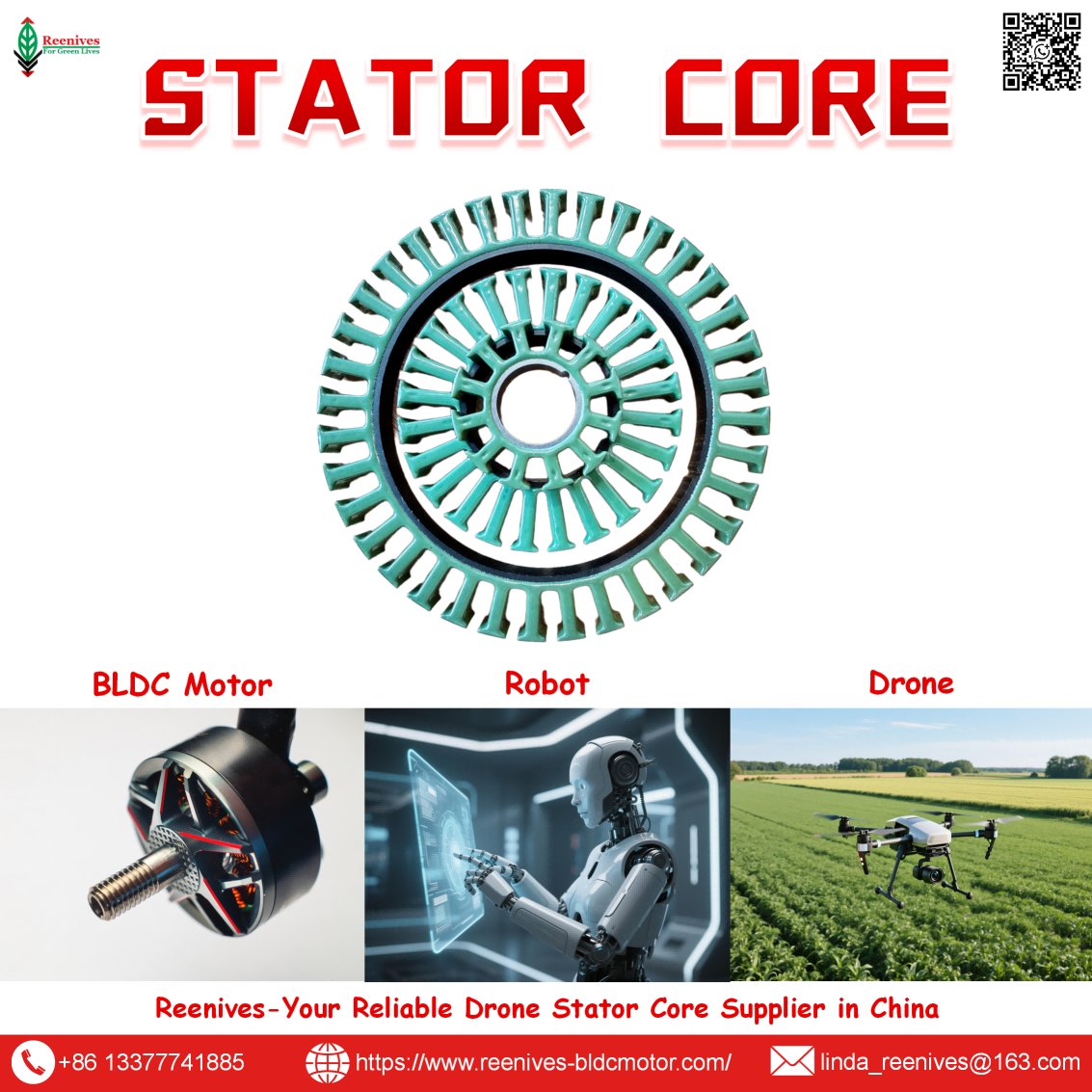 Precision motor laminations for UAV, drone & BLDC motors. 0.15-0.35mm silicon steel, epoxy-coated, low core loss, high stacking factor. Free samples & global shipping.